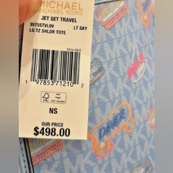 Michael Kors Sky Blue Signature Tote - Picture 14 of 14